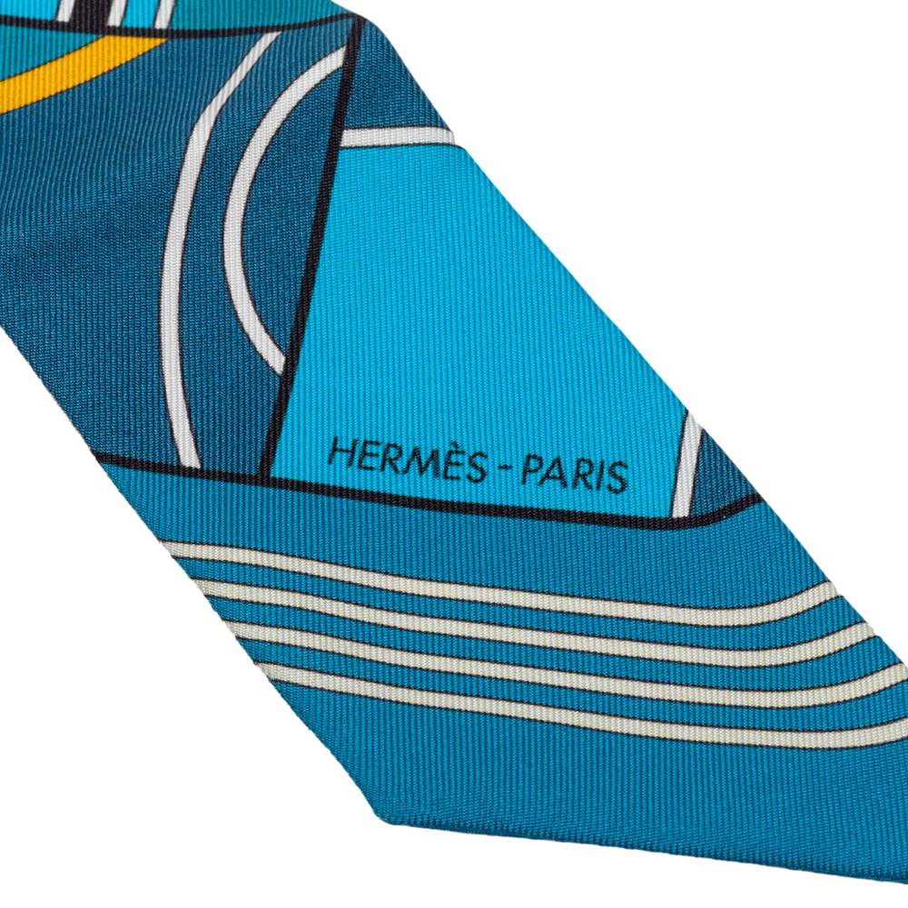 Pre-Loved Hermes Sportif Silk Twilly Scarf - Picture 3 of 5